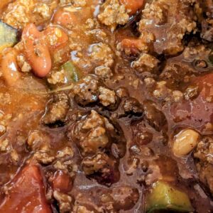 Beef and Bean Red Chili - Serves 2